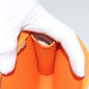 LOUIS VUITTON Epi Pouch Orange Mandarin LV Auth 115631-18