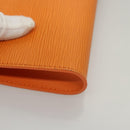 LOUIS VUITTON Epi Pouch Orange Mandarin LV Auth 115631-7
