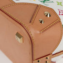 LOUIS VUITTON Multicolor Shirley GM Hand Bag 2way White M93214 LV Auth 115639AM-16