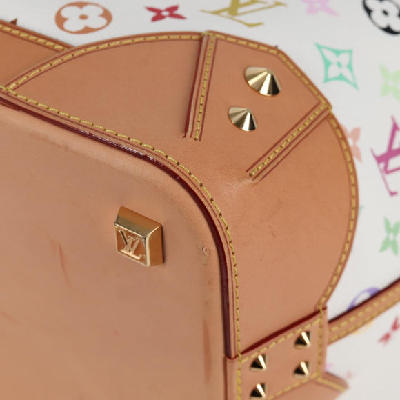 LOUIS VUITTON Multicolor Shirley GM Hand Bag 2way White M93214 LV Auth 115639AM