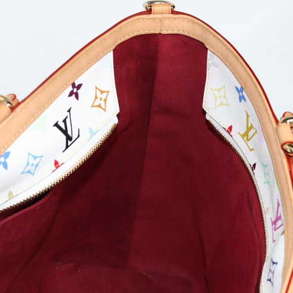 LOUIS VUITTON Multicolor Shirley GM Hand Bag 2way White M93214 LV Auth 115639SAM
