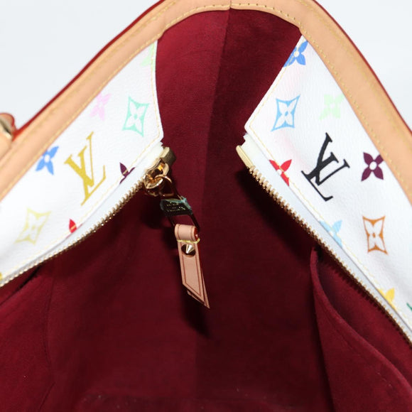 LOUIS VUITTON Multicolor Shirley GM Hand Bag 2way White M93214 LV Auth 115639SAM