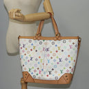 LOUIS VUITTON Multicolor Shirley GM Hand Bag 2way White M93214 LV Auth 115639SAM-27