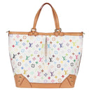 LOUIS VUITTON Multicolor Shirley GM Hand Bag 2way White M93214 LV Auth 115639AM-2
