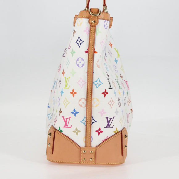 LOUIS VUITTON Multicolor Shirley GM Hand Bag 2way White M93214 LV Auth 115639SAM
