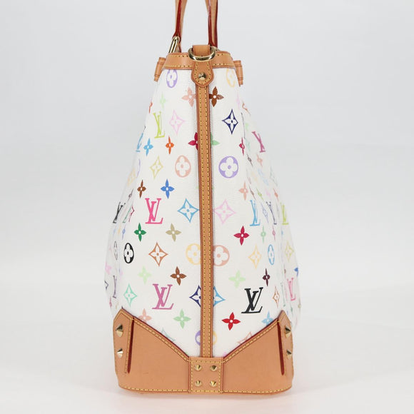 LOUIS VUITTON Multicolor Shirley GM Hand Bag 2way White M93214 LV Auth 115639SAM