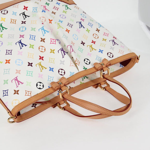 LOUIS VUITTON Multicolor Shirley GM Hand Bag 2way White M93214 LV Auth 115639SAM