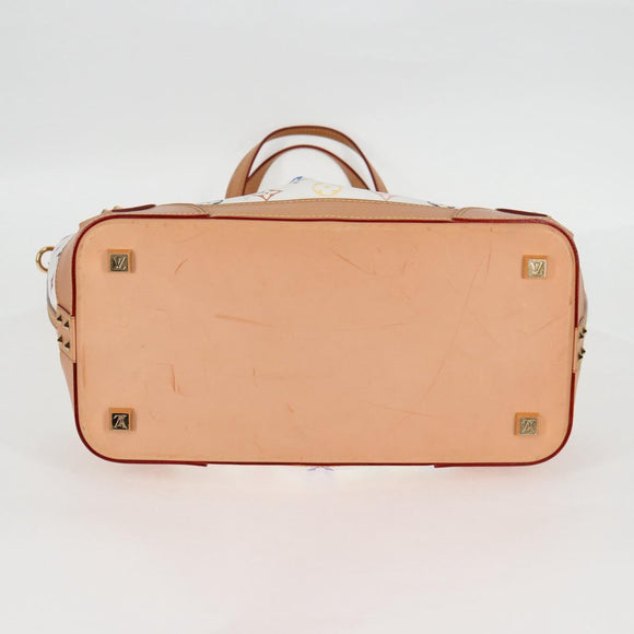 LOUIS VUITTON Multicolor Shirley GM Hand Bag 2way White M93214 LV Auth 115639SAM