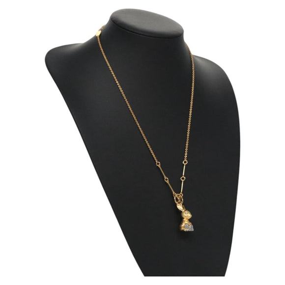 LOUIS VUITTON Collier LV Necklace metal Gold M00928 LV Auth 115662