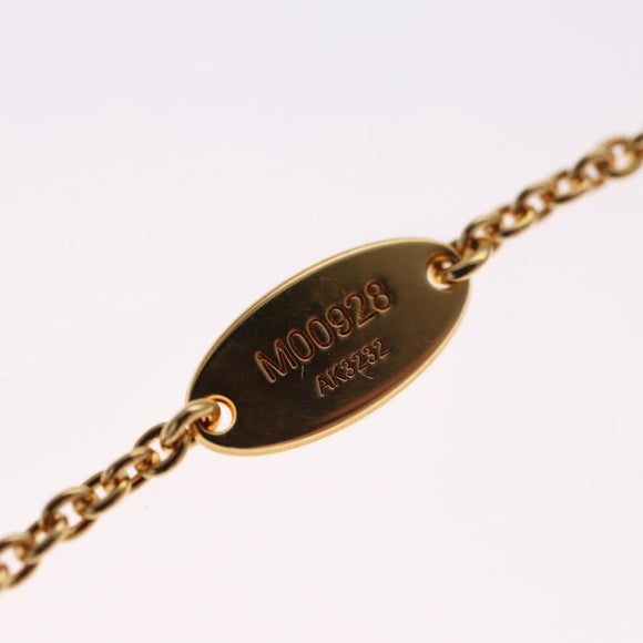 LOUIS VUITTON Collier LV Necklace metal Gold M00928 LV Auth 115662