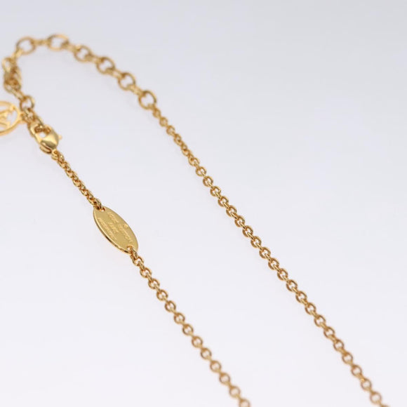 LOUIS VUITTON Collier LV Necklace metal Gold M00928 LV Auth 115662