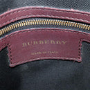 BURBERRY Nova Check Hand Bag Canvas 2way Beige Auth 115677-11