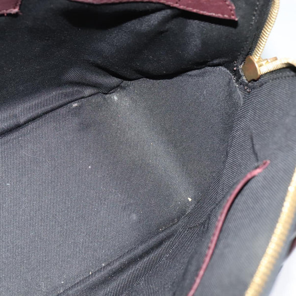 BURBERRY Nova Check Hand Bag Canvas 2way Beige Auth 115677