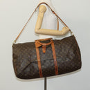 LOUIS VUITTON Monogram Keepall Bandouliere 60 Boston Bag M41412 LV Auth 115682-23