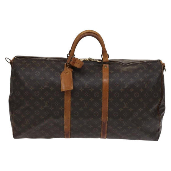 LOUIS VUITTON Monogram Keepall Bandouliere 60 Boston Bag M41412 LV Auth 115682
