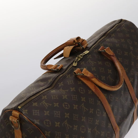 LOUIS VUITTON Monogram Keepall Bandouliere 60 Boston Bag M41412 LV Auth 115682