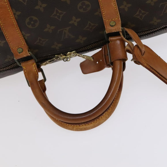 LOUIS VUITTON Monogram Keepall Bandouliere 60 Boston Bag M41412 LV Auth 115682