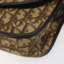 Christian Dior Trotter Canvas Shoulder Bag Brown Auth 115708-14
