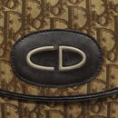 Christian Dior Trotter Canvas Shoulder Bag Brown Auth 115708-18