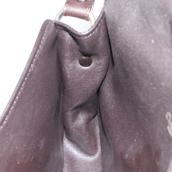 Christian Dior Trotter Canvas Shoulder Bag Brown Auth 115708