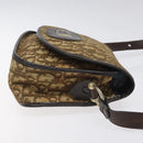 Christian Dior Trotter Canvas Shoulder Bag Brown Auth 115708-3