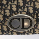 Christian Dior Trotter Canvas Hand Bag Navy Auth 115712-17