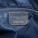 Christian Dior Trotter Canvas Hand Bag Navy Auth 115712-18