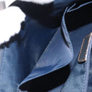 Christian Dior Trotter Canvas Hand Bag Navy Auth 115712-22
