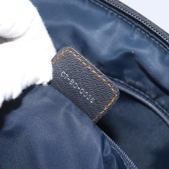 Christian Dior Trotter Canvas Hand Bag Navy Auth 115712