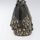 Christian Dior Trotter Canvas Hand Bag Navy Auth 115712-3