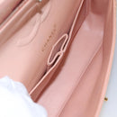 CHANEL Matelasse COCO Icon Chain Shoulder Bag Canvas Pink CC Auth 115714-10