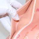 CHANEL Matelasse COCO Icon Chain Shoulder Bag Canvas Pink CC Auth 115714-23