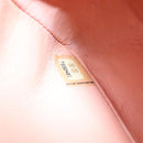 CHANEL Matelasse COCO Icon Chain Shoulder Bag Canvas Pink CC Auth 115714-11