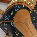 LOUIS VUITTON Monogram Multicolor Courtney MM Bag 2way Black M45642 Auth 115719V-14