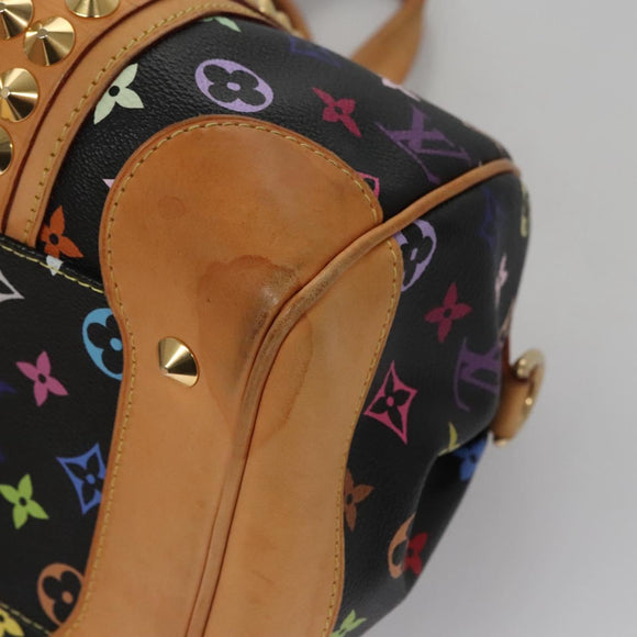 LOUIS VUITTON Monogram Multicolor Courtney MM Bag 2way Black M45642 Auth 115719V