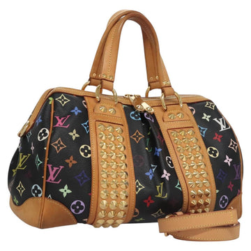 LOUIS VUITTON Monogram Multicolor Courtney MM Bag 2way Black M45642 Auth 115719V