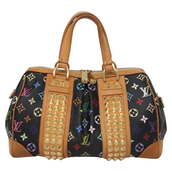 LOUIS VUITTON Monogram Multicolor Courtney MM Bag 2way Black M45642 Auth 115719V