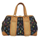 LOUIS VUITTON Monogram Multicolor Courtney MM Bag 2way Black M45642 Auth 115719V-2