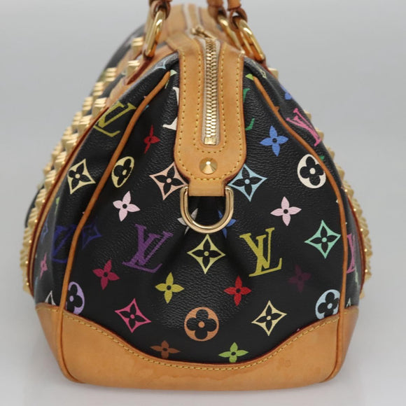 LOUIS VUITTON Monogram Multicolor Courtney MM Bag 2way Black M45642 Auth 115719V