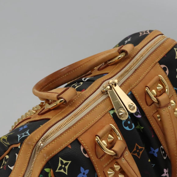 LOUIS VUITTON Monogram Multicolor Courtney MM Bag 2way Black M45642 Auth 115719V