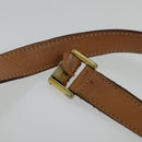 CELINE Macadam Canvas Shoulder Bag PVC Leather Brown Auth 115727-9