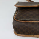 CELINE Macadam Canvas Shoulder Bag PVC Leather Brown Auth 115727-15