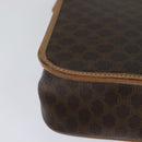 CELINE Macadam Canvas Shoulder Bag PVC Leather Brown Auth 115727-17