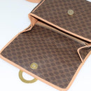 CELINE Macadam Canvas Shoulder Bag PVC Leather Brown Auth 115727-19