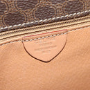 CELINE Macadam Canvas Shoulder Bag PVC Leather Brown Auth 115727-12