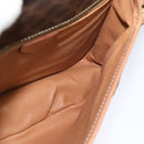 CELINE Macadam Canvas Shoulder Bag PVC Leather Brown Auth 115727-20