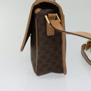 CELINE Macadam Canvas Shoulder Bag PVC Leather Brown Auth 115727-4