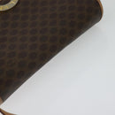 CELINE Macadam Canvas Shoulder Bag PVC Leather Brown Auth 115727-6