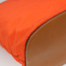 PRADA Shoulder Bag Nylon Orange Auth 115729-15