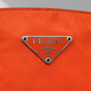 PRADA Shoulder Bag Nylon Orange Auth 115729-18